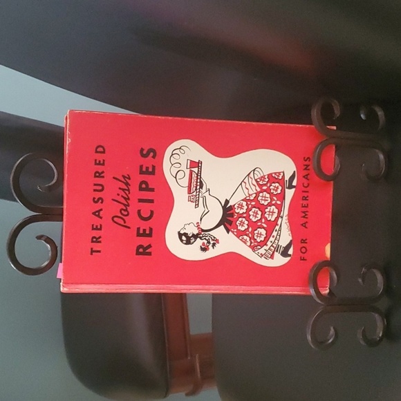 Cook book holder lack wrought iron like metal book holder - Picture 2 of 4